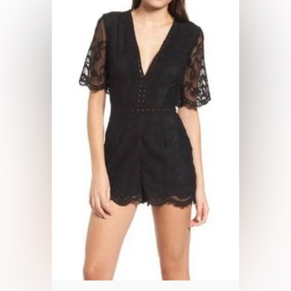 * Black lace Romper *